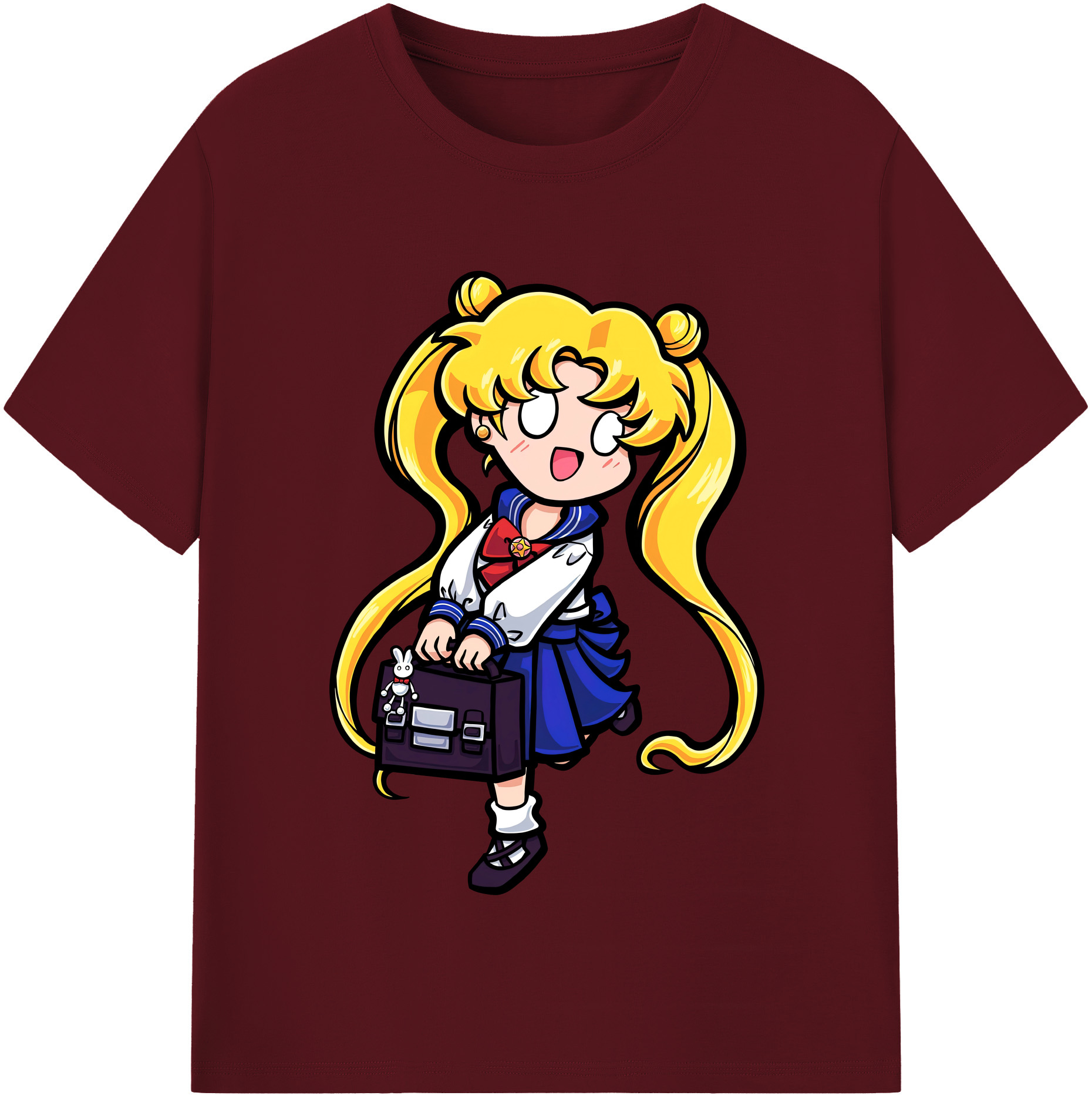 （画像用） 美少女戦士セーラームーン 愛野 美奈子 あいの みなこ Sailor Moon Aino Minako 綿100％半袖Tシャツ（フロントプリント）